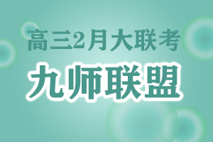 九师联盟高三2月大联考
